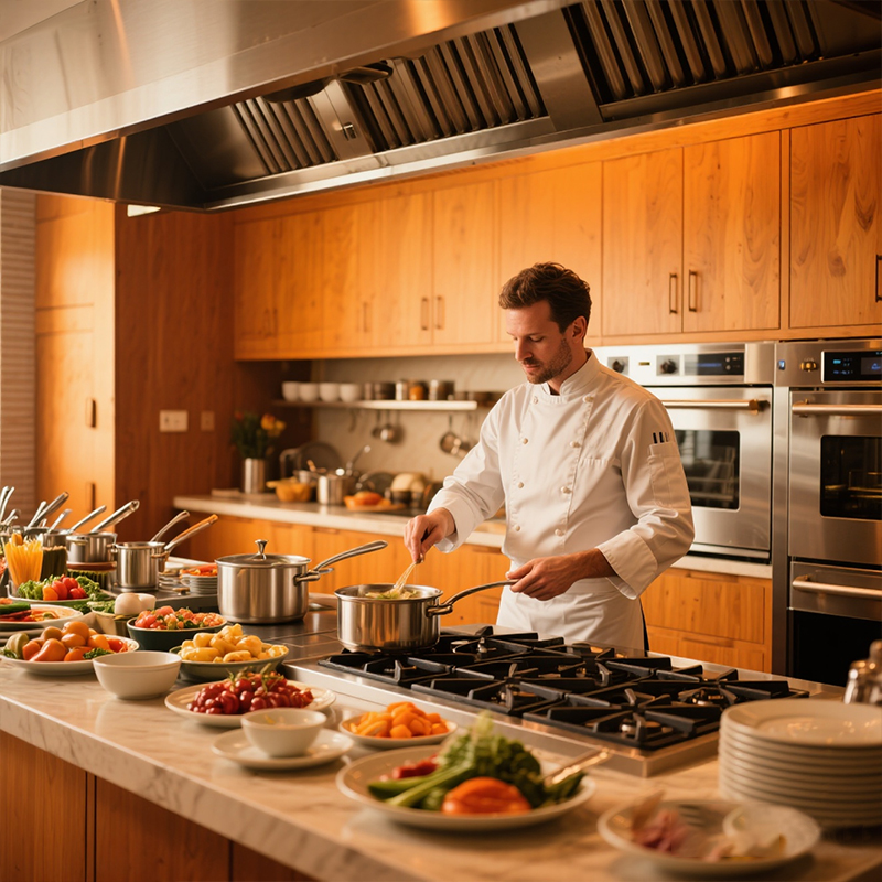 Range Commercial Kitchen - Automatische commerciële keukenapparatuur Gas Elektrisch kookbereik