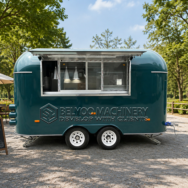 Commercial Kitchen And Bar - Belyoo Commerciële Voedseltrailer, Mobiele Keuken, Foodtruck