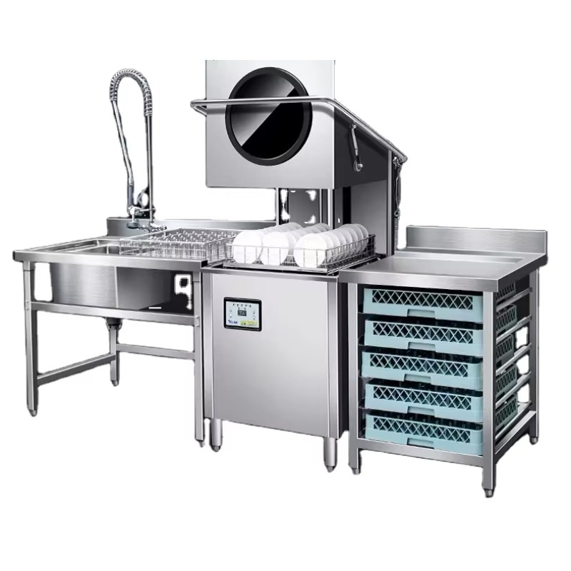 Commercial Kitchen Hoods - Commerciële elektrische vaatwasser, vrijstaand, automatisch, met