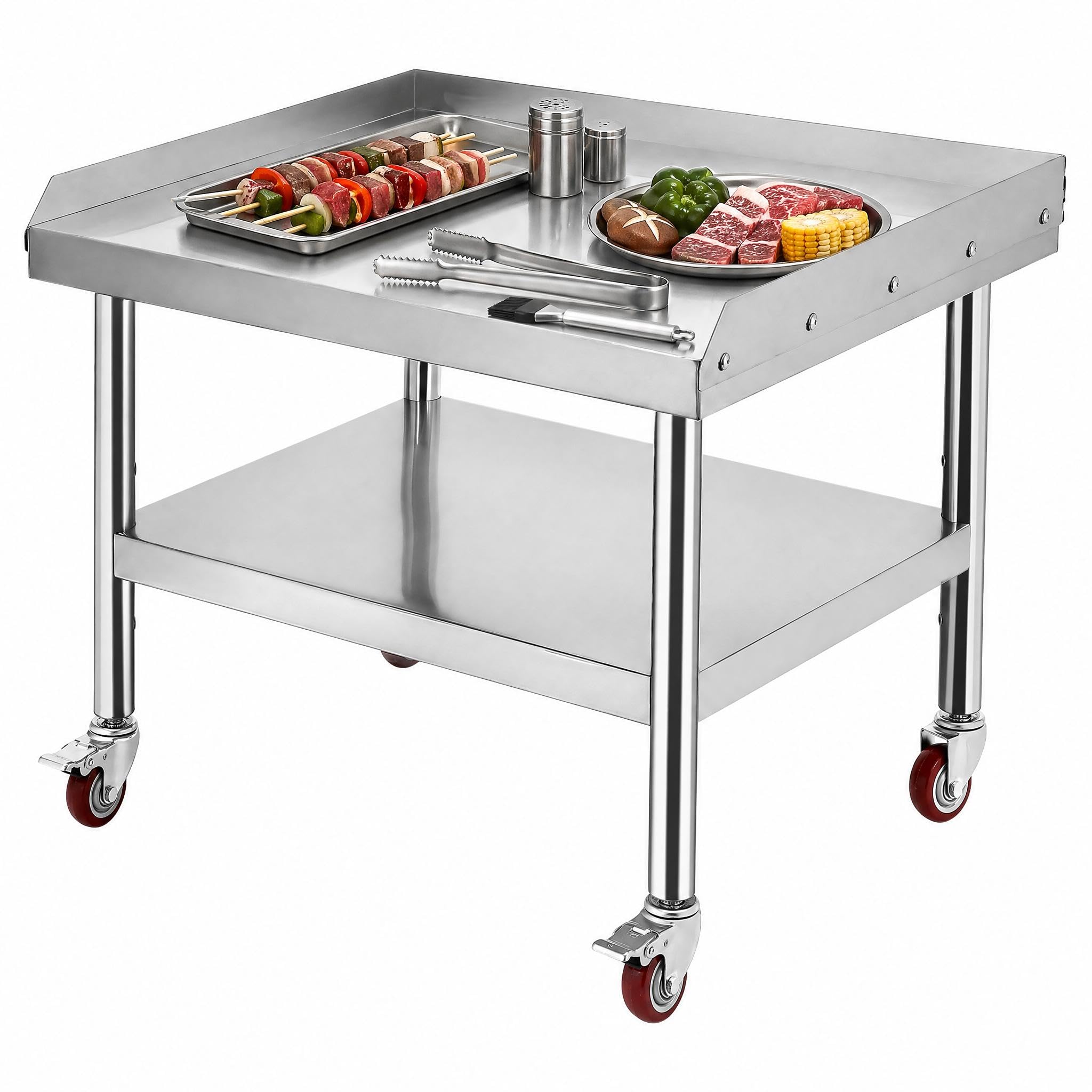 Commercial Kitchen Worktops - RVS Grilltafel (61 x 71 x