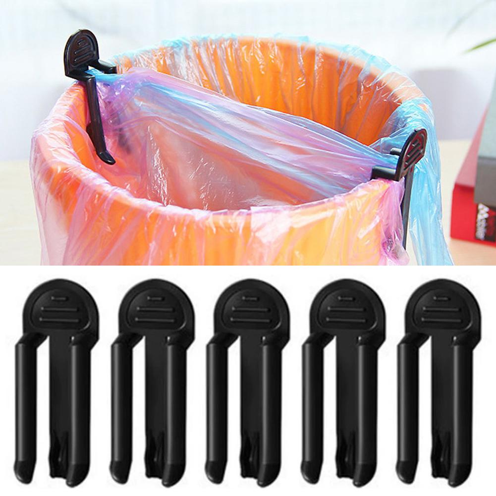 Commercial Kitchen Bin - 2/5 Stuks Plastic Afvalzakclip Vaste Afvalbakhouder