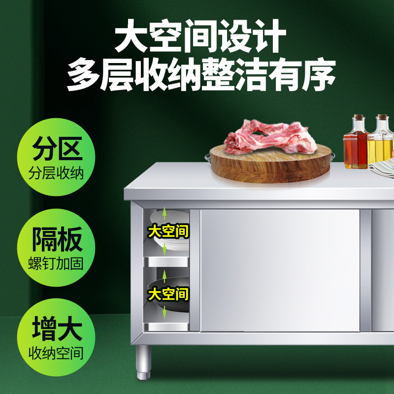 304 RVS werkblad met schuifdeu - Commercial Kitchen Worktops recensie en prijs