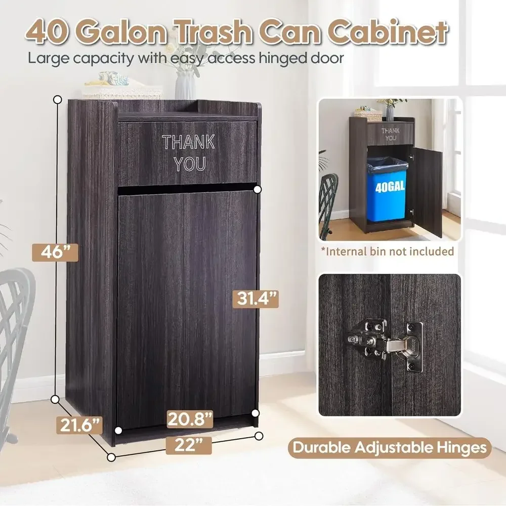 40 Gallon houten afvalbak voor - Commercial Kitchen Bin recensie en prijs