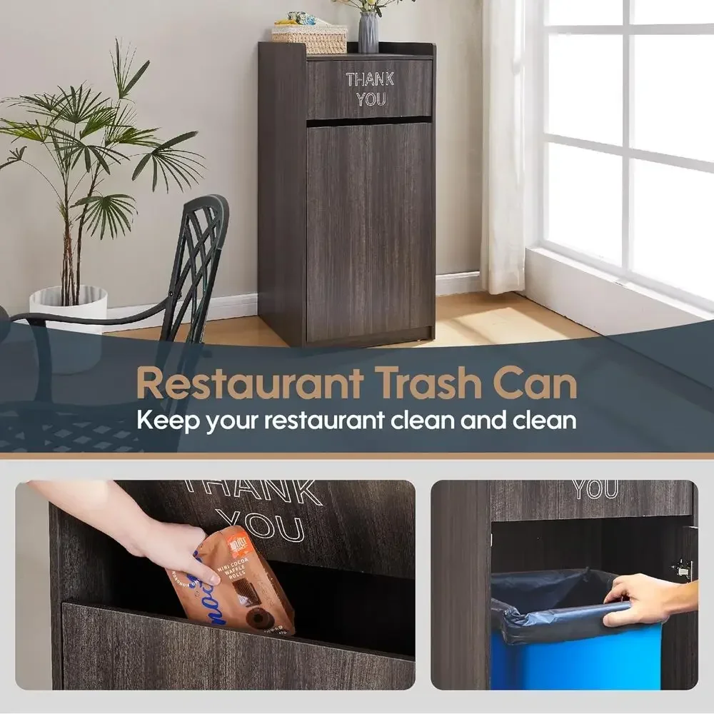 40 Gallon houten afvalbak voor - Commercial Kitchen Bin recensie en prijs