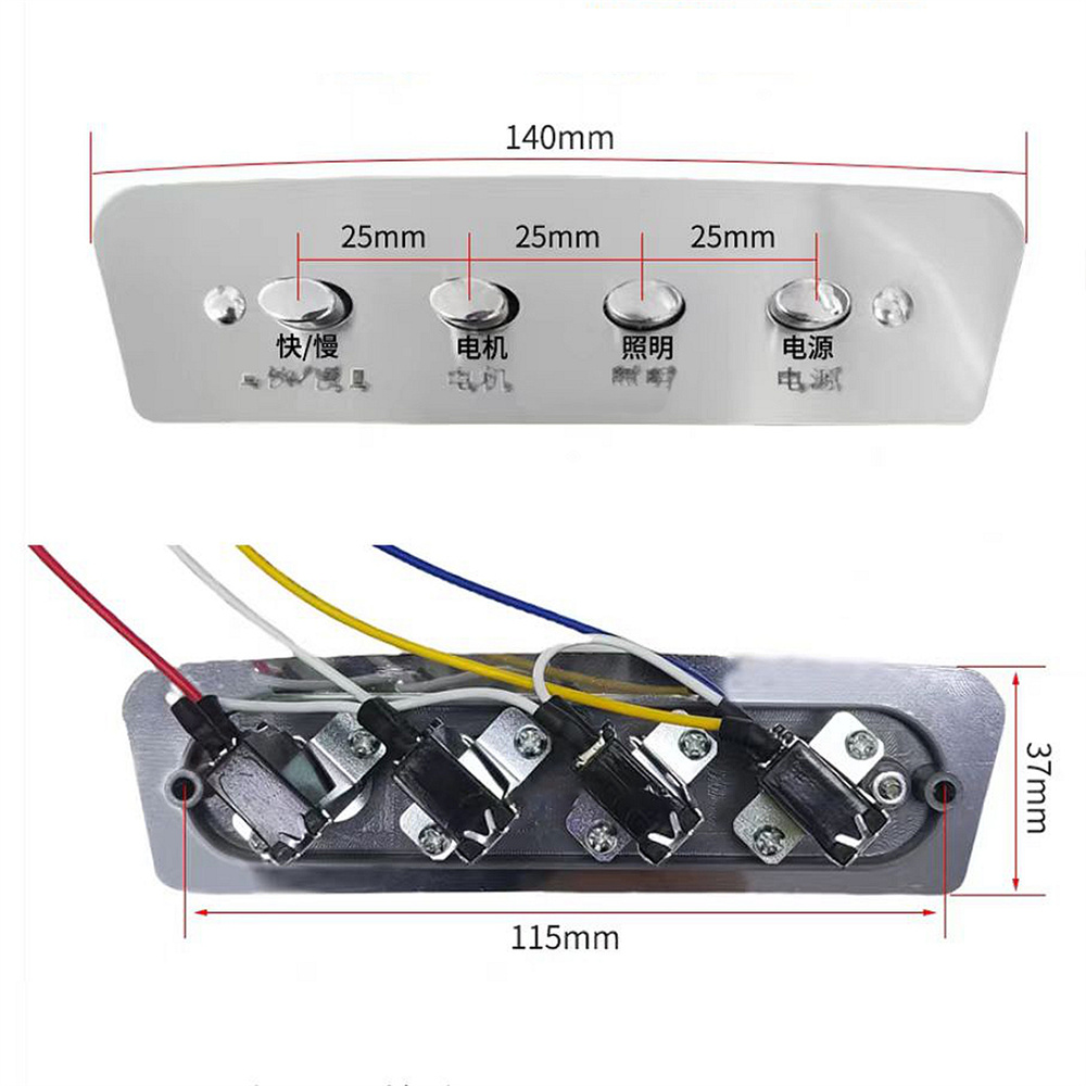 1 st 4-key Drukknop Controller - Commercial Kitchen Hoods recensie en prijs