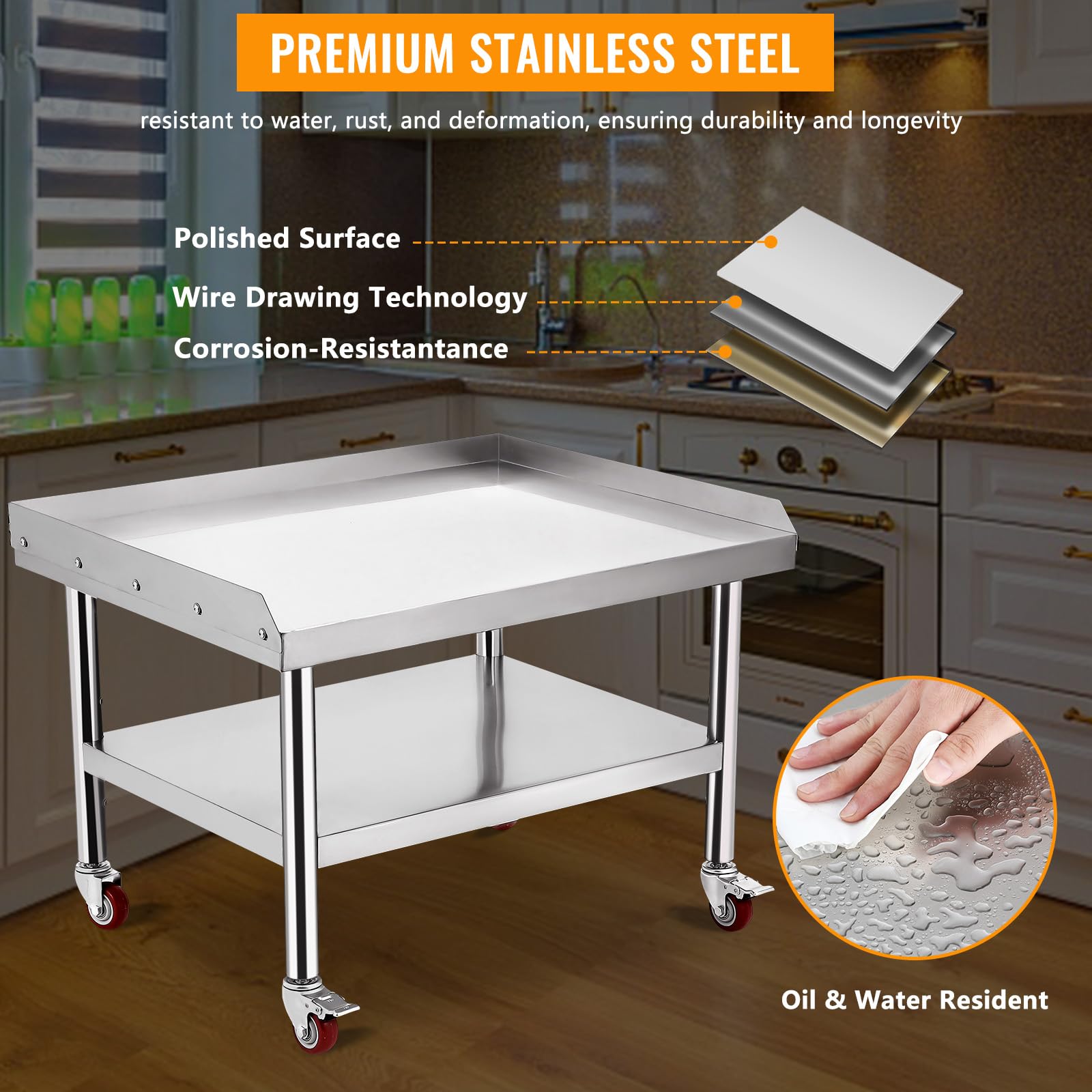 RVS Grilltafel (61 x 71 x 61 c - Commercial Kitchen Worktops recensie en prijs